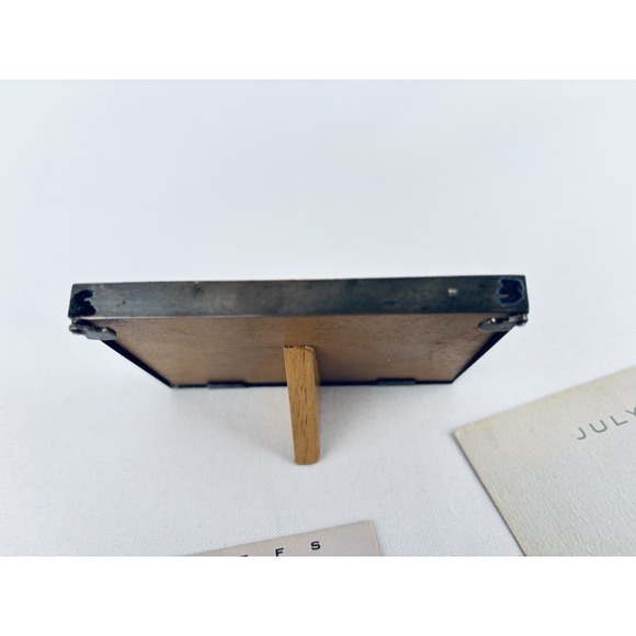 Vintage TIFFANY & CO Makers Sterling Silver Perpetual Calendar Picture Frame - Picture 7 of 10